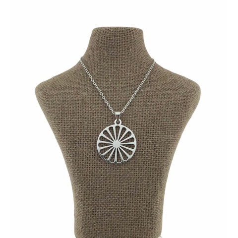 Gargantilla Rueda Plata 925 