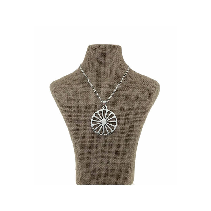 Gargantilla Rueda Plata 925 