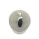 Colgante Azabache y Plata 925mm