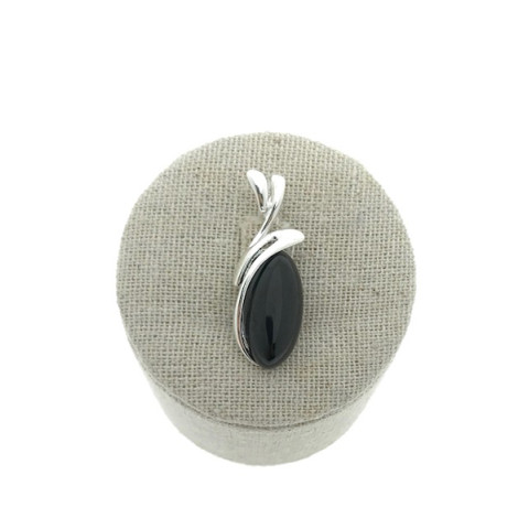 Colgante Azabache y Plata 925mm