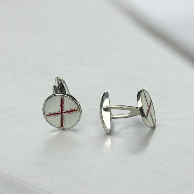 Gemelos Cruz de San Andrés Plata 925 