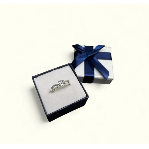 Sortija solitario plata 925 