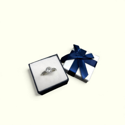 Solitario circonitas plata 925 