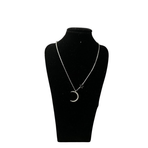 Gargantilla circonitas luna estrella  y Plata 925 