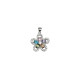 Colgante flor circonitas y Plata 925 