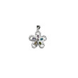 Colgante flor circonitas y Plata 925 