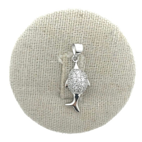  Colgante Circonitas y Plata 925 pez