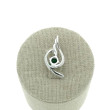  Colgante Circonitas y  Plata 925 verde 