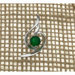  Colgante Circonitas y  Plata 925 verde 