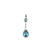 Colgante Circonitas y  Plata 925 Azul