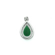  Colgante Plata 925 verde