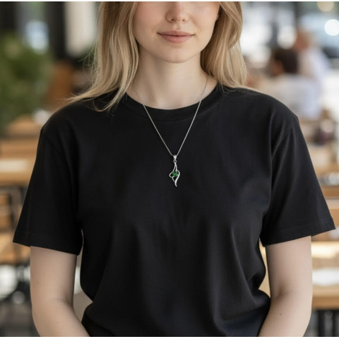Colgante Plata 925 verde