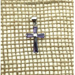 Cruz Circonitas y plata 925 Amatista 