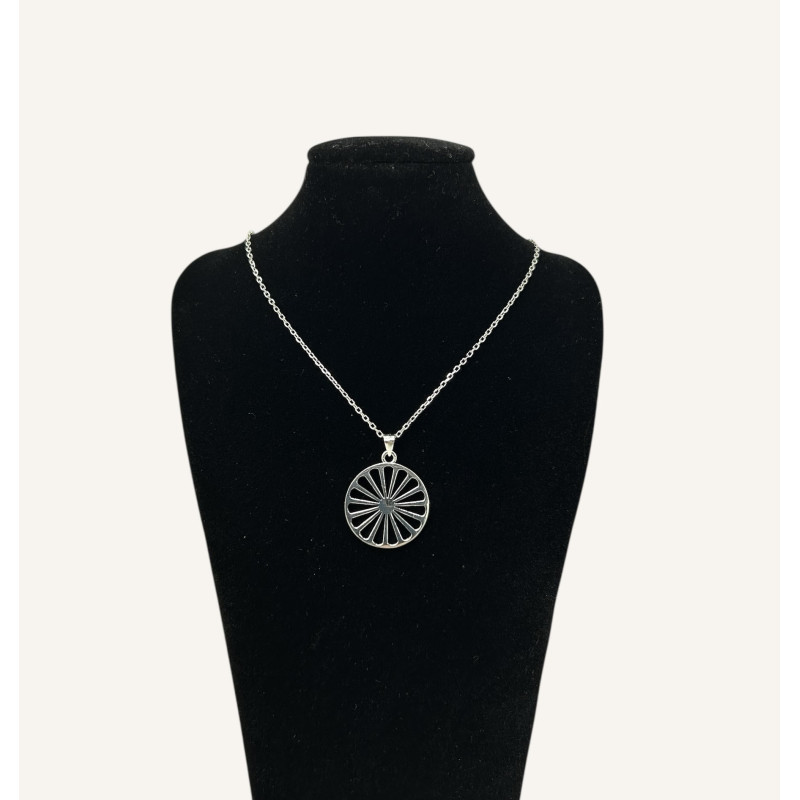 Gargantilla Rueda Plata 925 