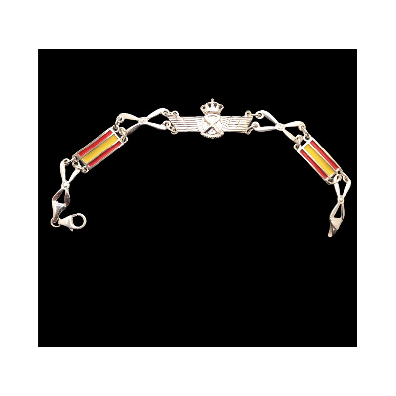Pulsera Ejercito del Aire Plata 1ªLey 925mm  