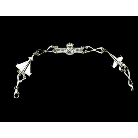 Pulsera Ejercito del Aire Plata 1ªLey 925mm  