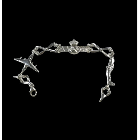 Pulsera aviación a400 aviocar Plata 1ªLey