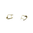Pendientes ballestilla bicolor oro 18K
