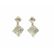 Pendiente largo Oro 18 k