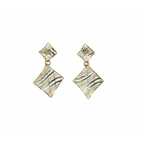 Pendiente largo Oro 18 k