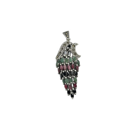 Colgante piedra fina marquesitas y Plata 925 