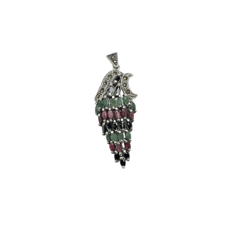 Colgante piedra fina marquesitas y Plata 925 