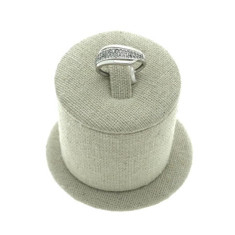 Sortija Blanco Circonita Oro 18K