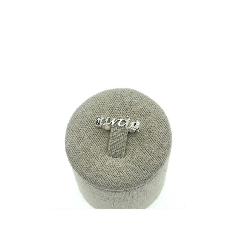 Sortija Nombre Lourdes Plata 925