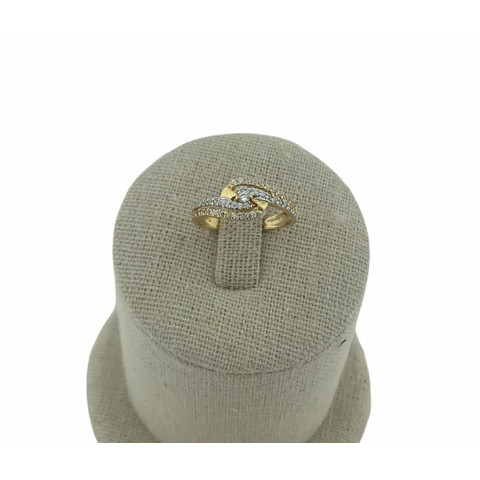 Anillo Circonitas y Oro 18K