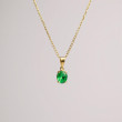 Colgante Esmeralda 0.88ct Oro 1ªLey 18K