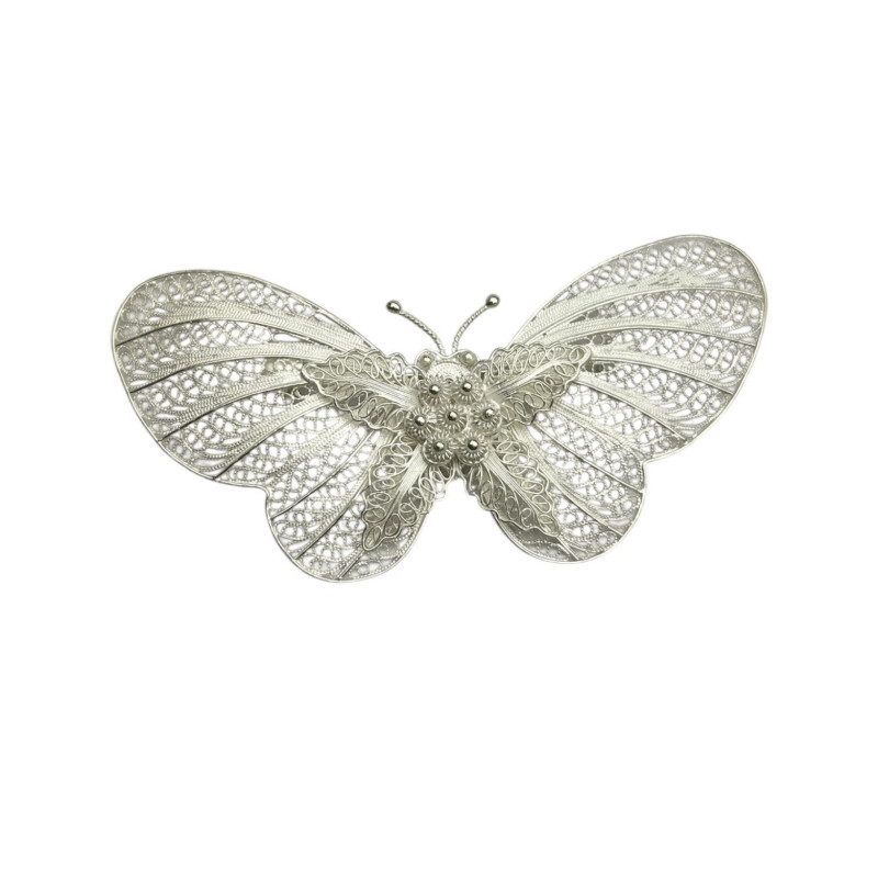 Broche filigrana Mariposa Plata 925
