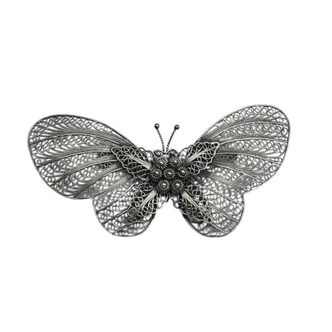 Broche filigrana Mariposa Plata 925