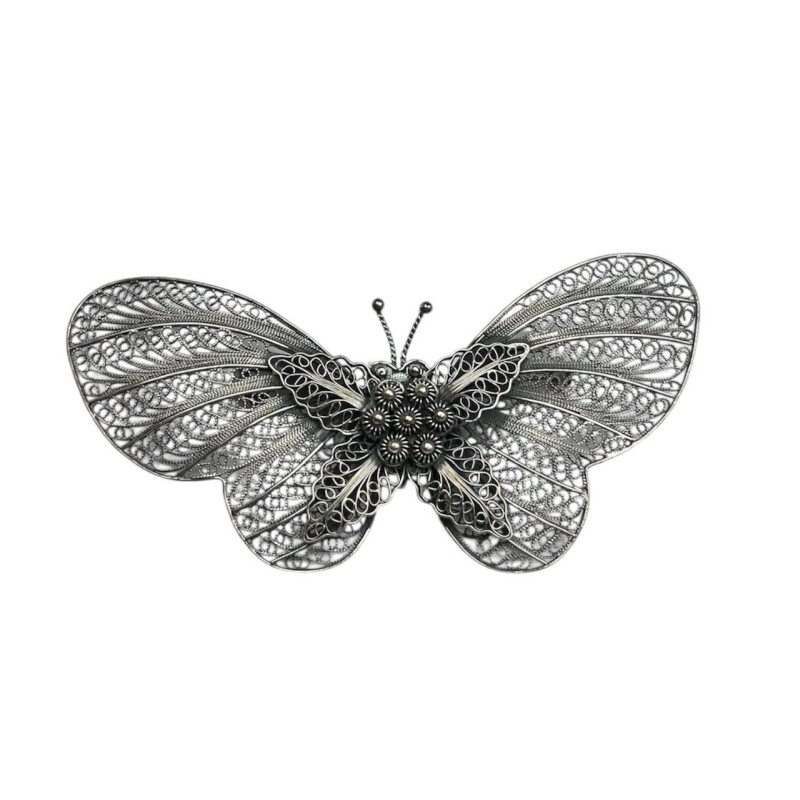 Broche filigrana Mariposa Plata 925