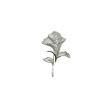 Broche rosa plata 925 