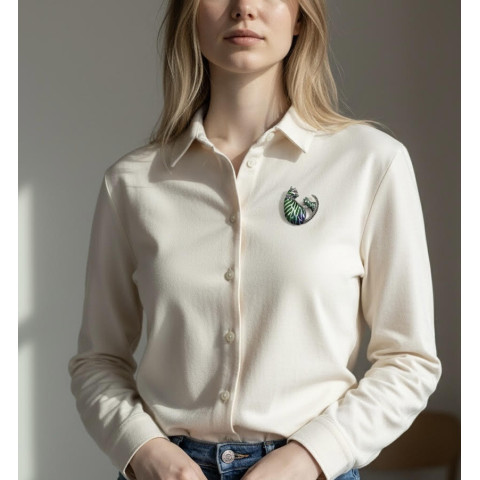 Broche Gatos plata 925