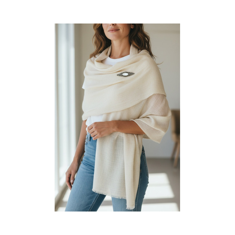 Broche marquesitas nácar y plata 925 