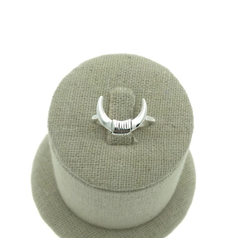 Sortija cuerno plata 1ªLey 