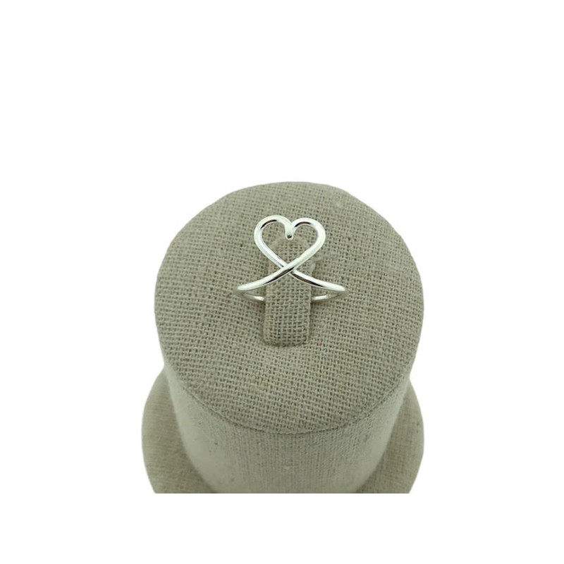 Sortija corazón plata 925 