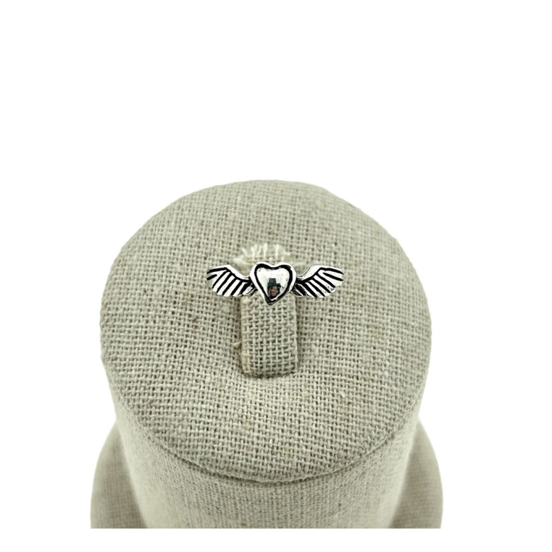 Sortija corazón alas 