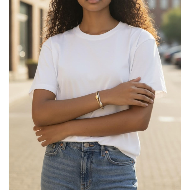  Pulsera Plata 925 bicolor