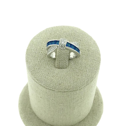  Sortija Circonitas y Plata 925 Az/B