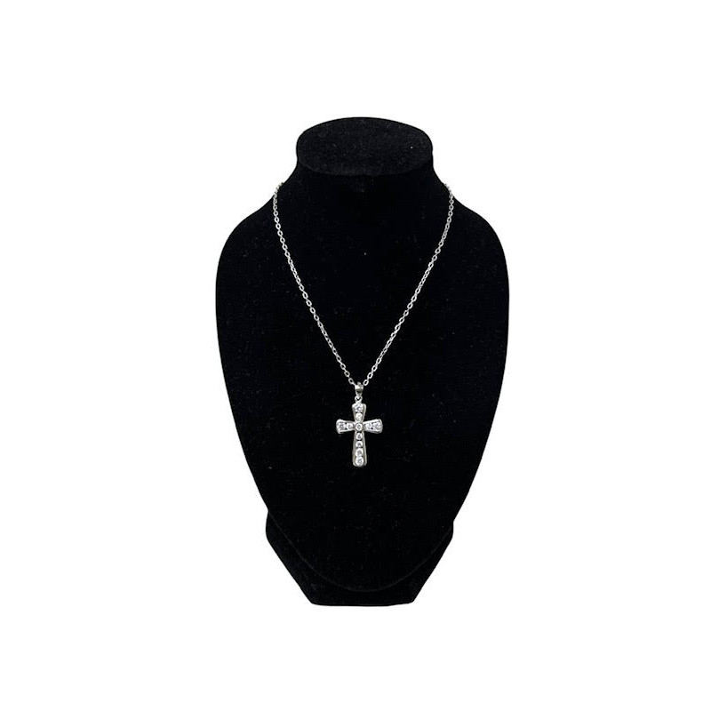 Gargantilla Cruz plata 925