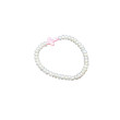Pulsera perlas y cruz elástica 