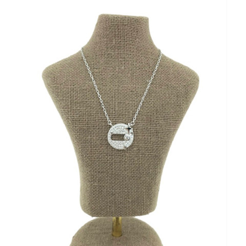 Gargantilla circonitas y plata 925 