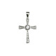 Cruz circonita y plata 925 