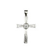 Cruz circonita y plata 925 