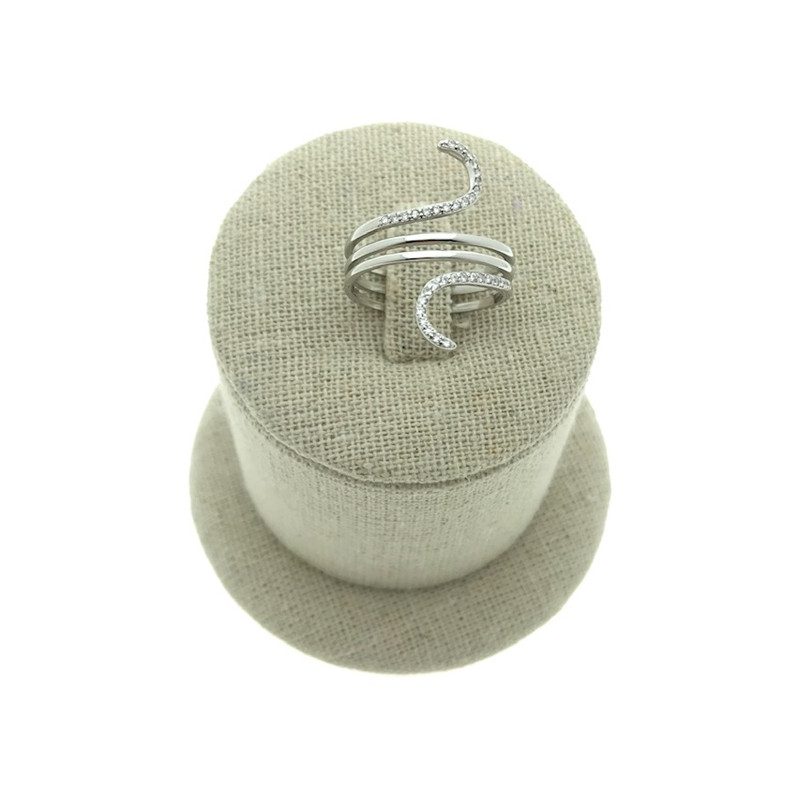 Sortija serpiente circonitas Plata 925