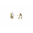 Pendiente Omega Bicolor Oro 18K