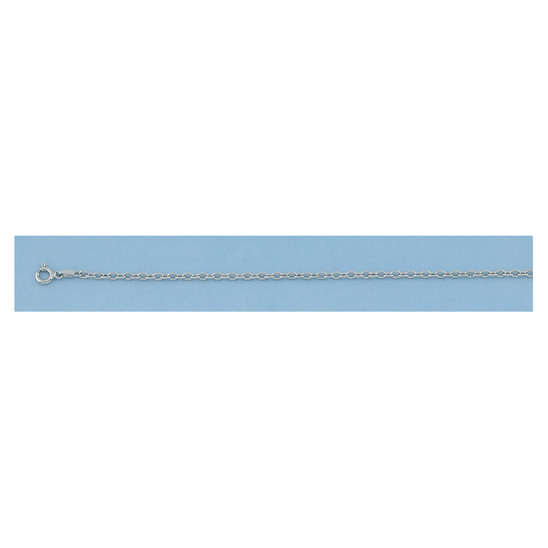 CI-118 Cadena forsa ovalada 40cm Plata 1ªLey 925mm