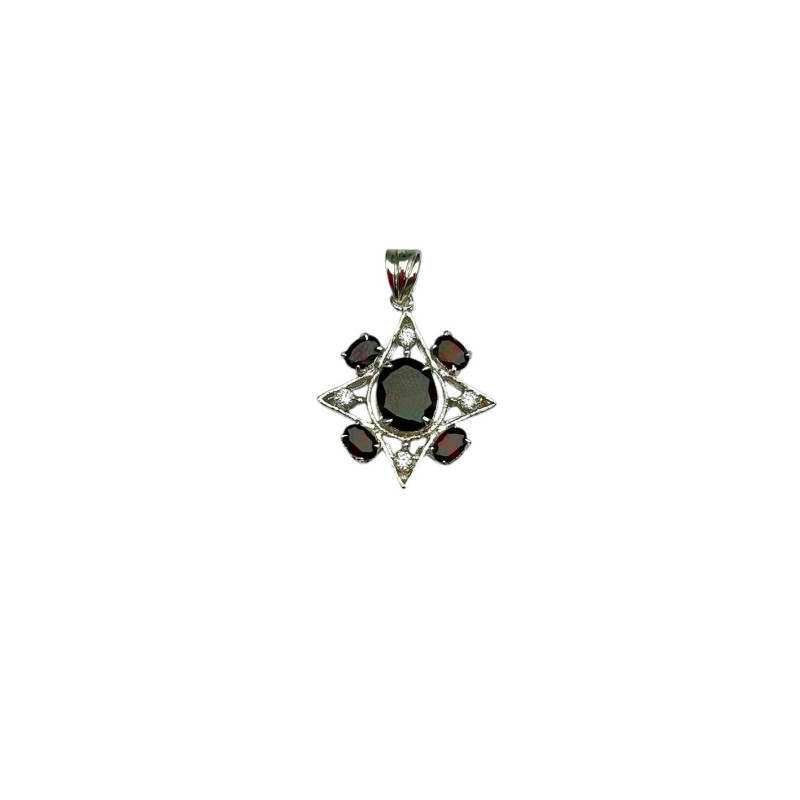 Colgante Piedras Plata 925